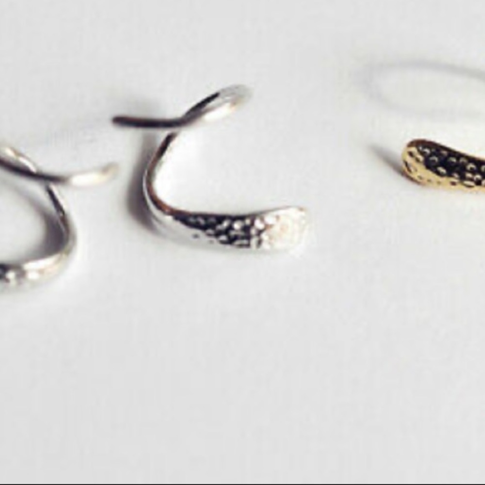 NEW Sterling silver/18k gold plated earrings - Picture 5 of 8